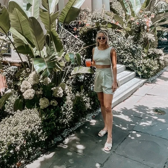 Green Gingham Two Piece Set - Picture 8 of 8